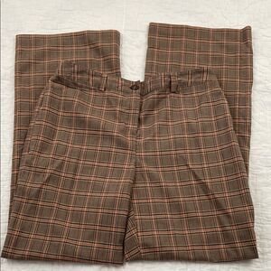 Chadwick’s Brown Plaid Wide Leg Pants size 8P